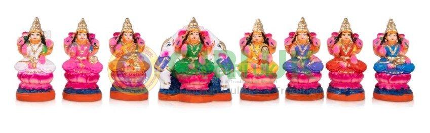 Astalakshmi Set Small – 6″ Clay