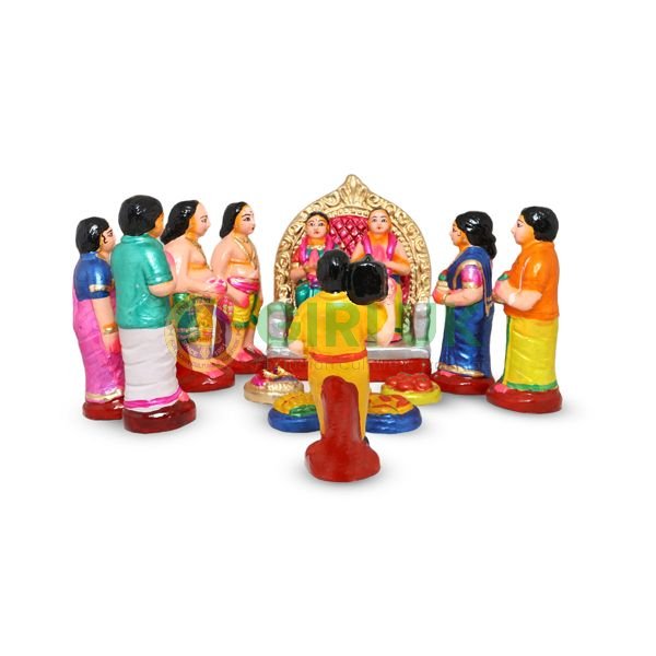 Sashtiabdapoorthi (60th marriage ceremony) Set - 7 Inches - Clay