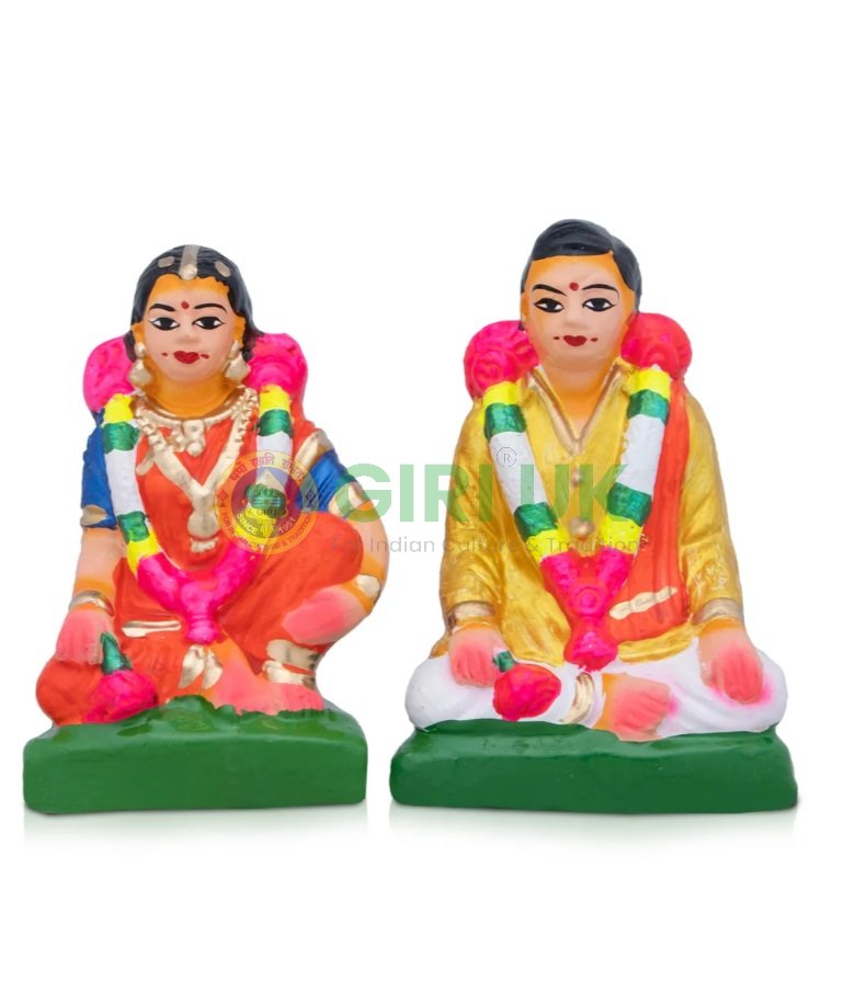 Pen Mappillai Set - Clay - 2 Pcs - 7 Inch