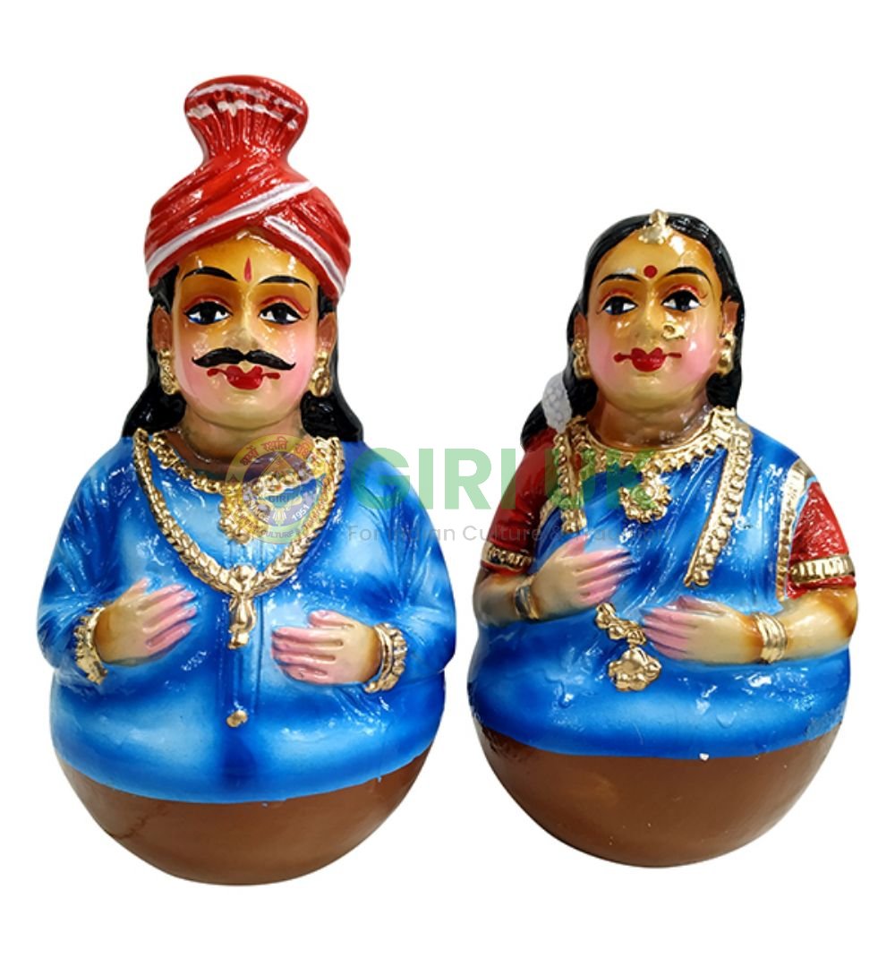 Traditional Thanjavur Dancing Doll Couple