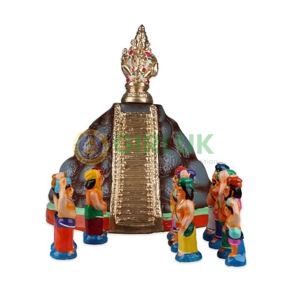 Sabari Malai Ayyappa  Set - 9 Inches - Clay