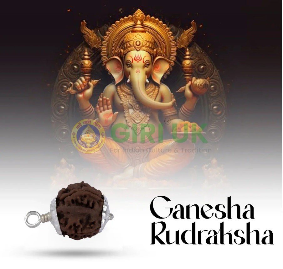 Ganesh Rudraksha Pendant Nepali - White Cup