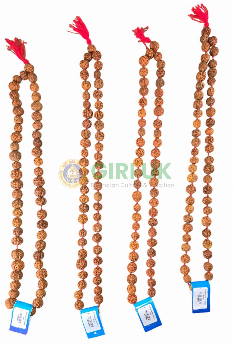 Rudraksha Mala (54 x 12 face beads)-(Pack of 4)