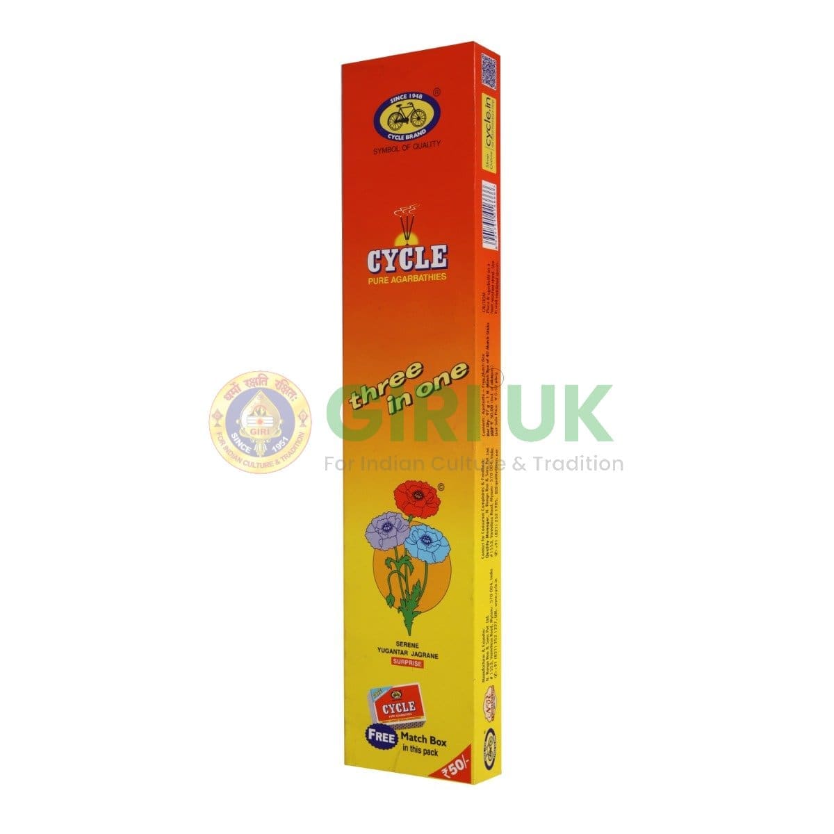 Cycle 3 In 1 Incense - 105 Gms