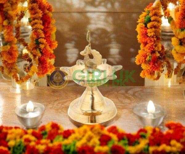 Saptamukhi Brass Lamp without Chain - No 2.