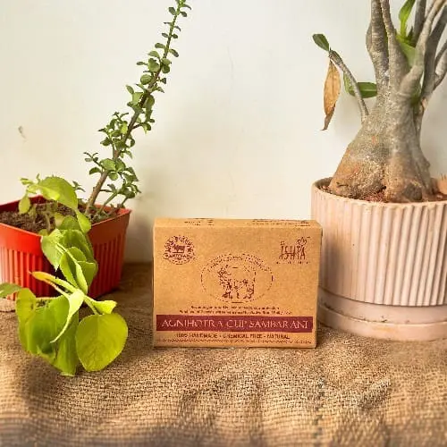 Organic Agnihothra Cup Sambrani from Cow Dug