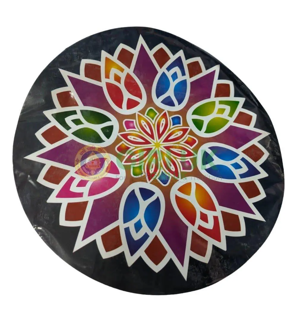 Round Kolam Sticker - 10 inches - 2pcs