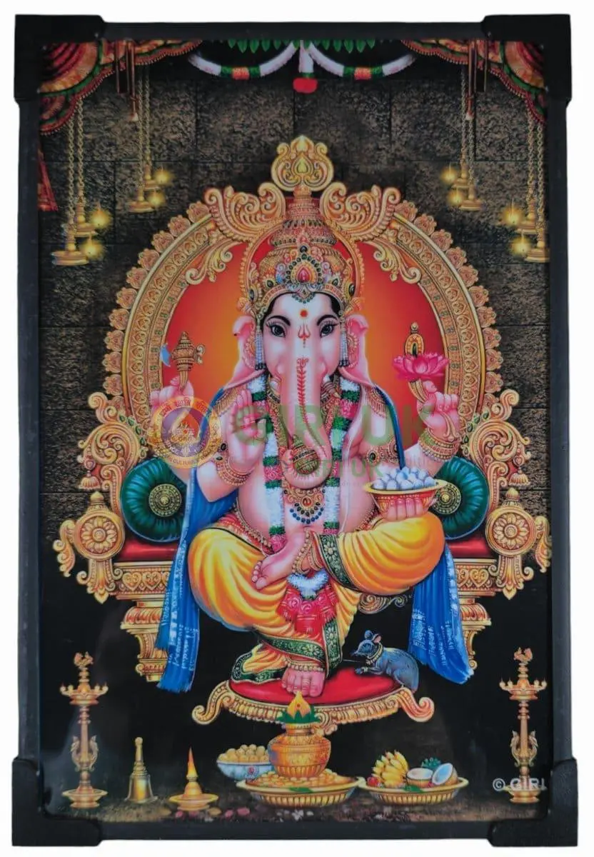 Lord Ganesha picture - 9 x 7 inches