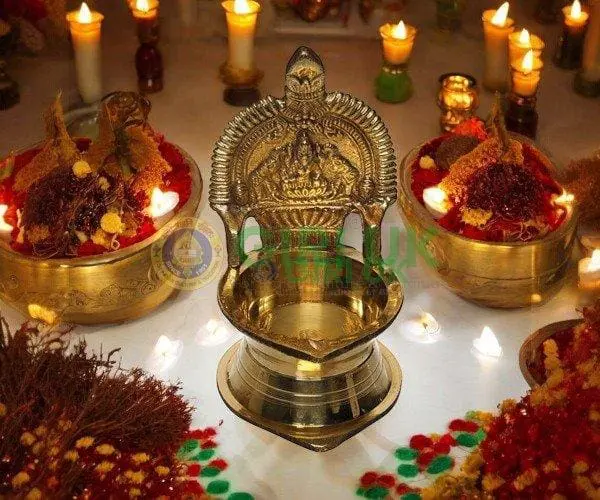 Kamakshi Vilakku - Brass with Gold finish