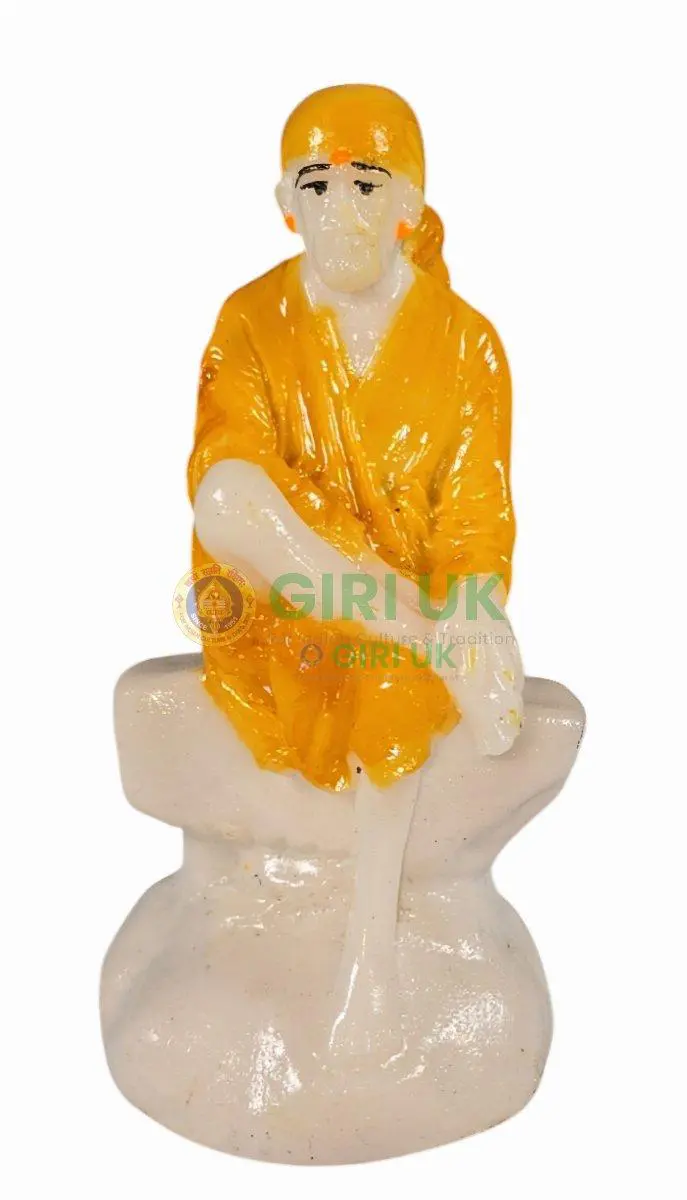 Shirdi Sai Baba Idol - Marble - 3.5 inches