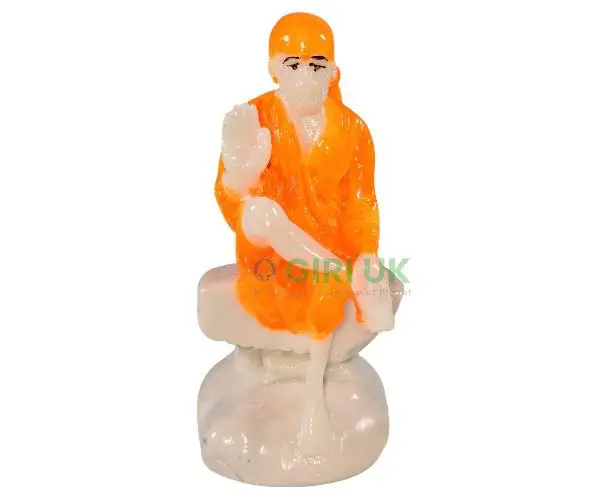 Shirdi Sai Baba Idol - Marble - 3.5 inches