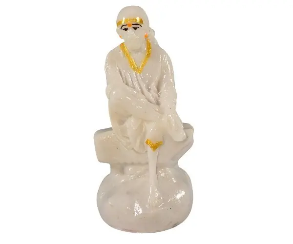 Shirdi Sai Baba Idol - Marble - 3.5 inches