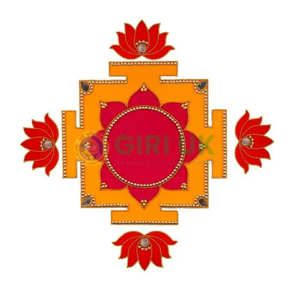 Lakshmi Peedam Rangoli - 10 inch