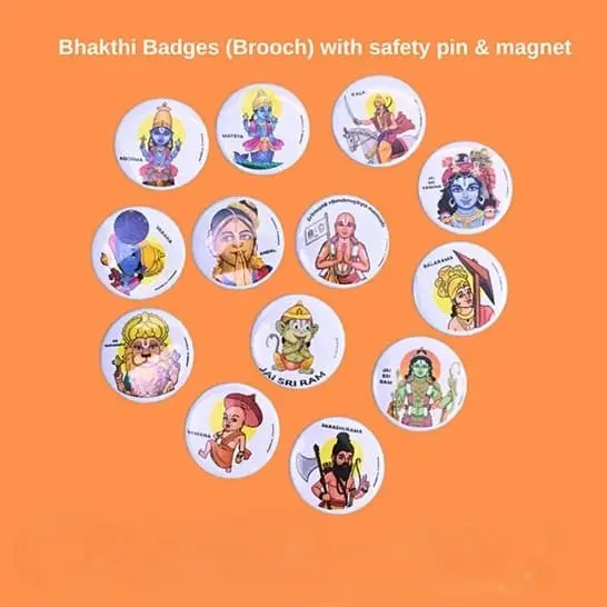 Children Badges (Brooch) with safety pin & magnet