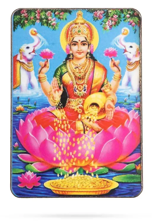 Lakshmi Fridge Magnet - Single Layer - 3 Inch