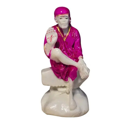 Shirdi Sai Baba Idol - Marble - 3.5 inches