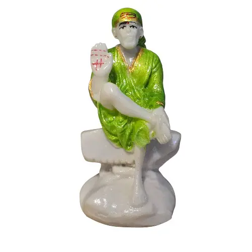Shirdi Sai Baba Idol - Marble - 3.5 inches