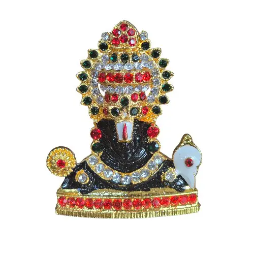 Balaji Statue - 2 x 1.5 Inches | Multicolour Stone