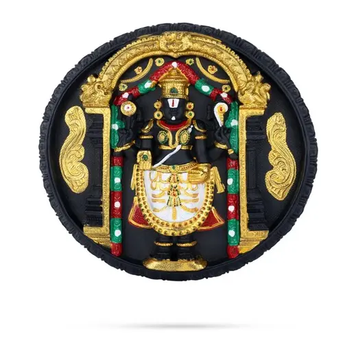 Wall Hanging - Balaji - Round - Plastic - 14.5 Inch Dia