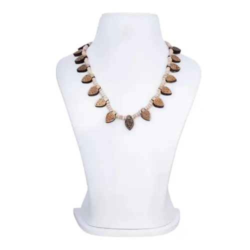 Tulasi Mala With 16 Leaf - 8 Inch