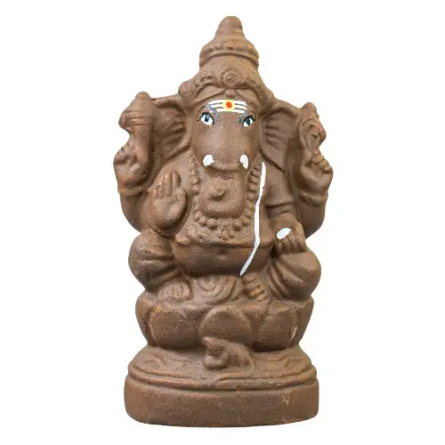 Ganapati Kamalar - Clay - 8 Inch Right Trunk